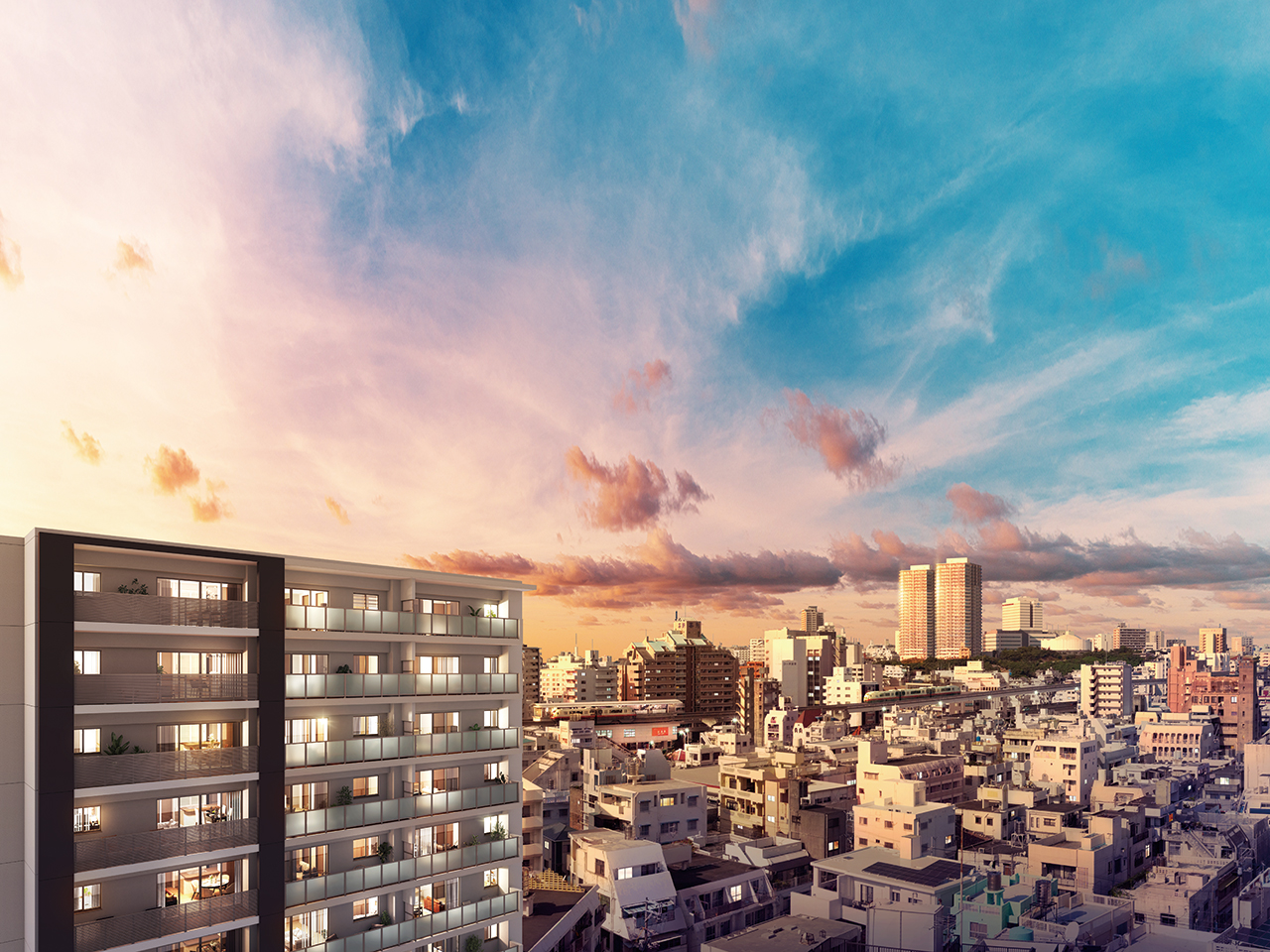 ワイズ安里_夕景